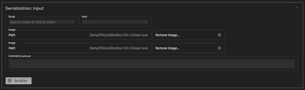 Serialization: input