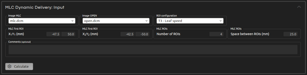 MLC Dynamic Delivery: input